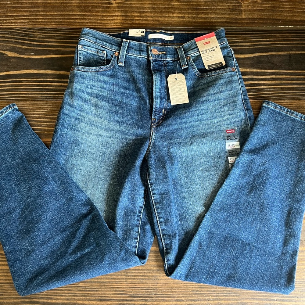 Levi's Blue Tapered Leg Jeans Classic Style